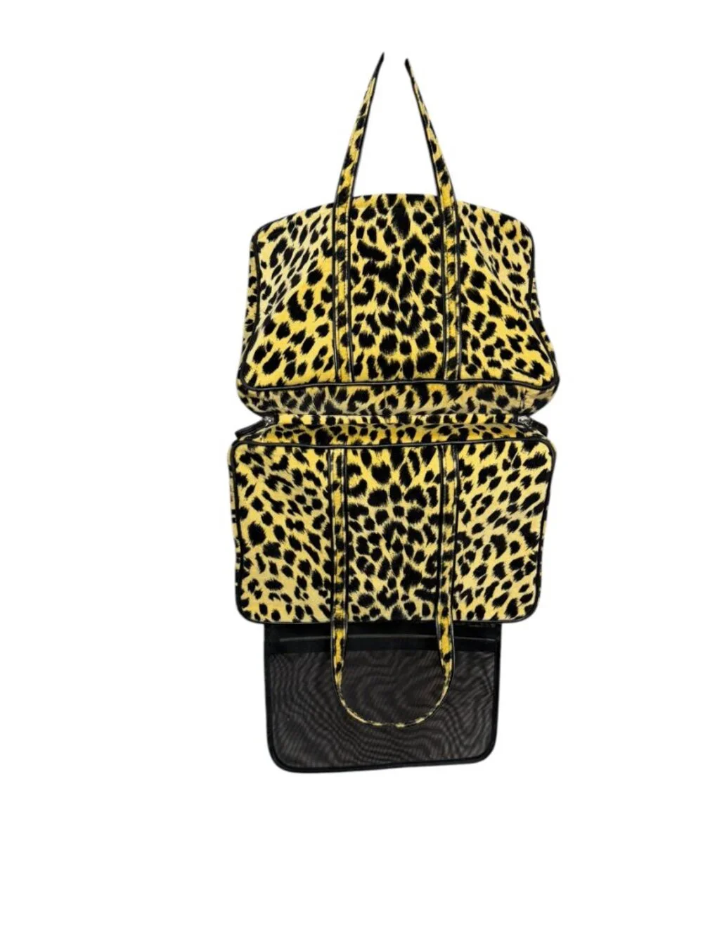 Leopard Print Hanging Travel Toiletry Cosmetic Organizer Bag